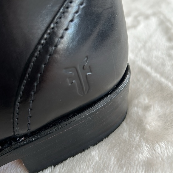 New Frye Dorado Tall Black Knee High Riding Boots Size 5.5 - Picture 3 of 10